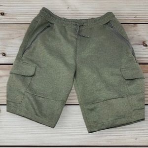 Southpole Men's 100% Polyester Dark Green Cargo Shorts Size XL